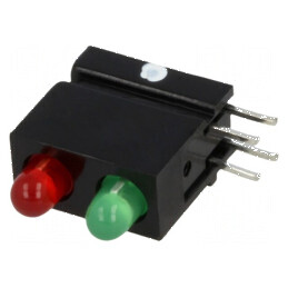 LED 3mm Roșie/Verde 2mA 60° | Electronic-mag.ro | Componente Electronice