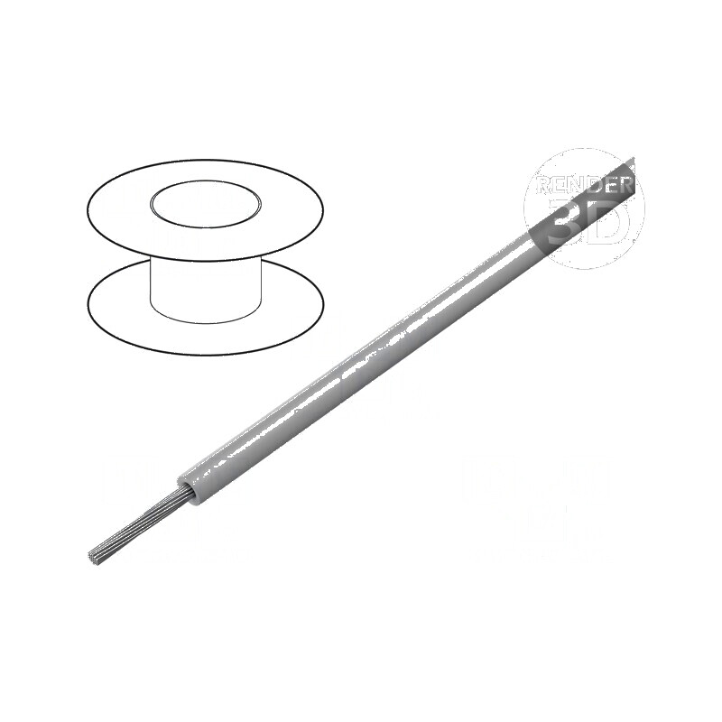 Cablu litat 24AWG TFE gri 600V 30m | Electronic-mag.ro | Componente Electronice Cablu litat 24AWG TFE gri 600V 30m | Electronic-mag.ro | Componente Electronice