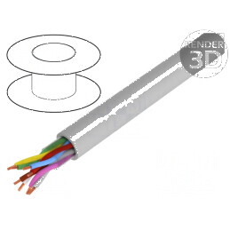 Cablu LiYY-P 3x2x0,25mm2 neecranat 350V PAAR-TRONIC | Electronic-mag.ro | Componente Electronice