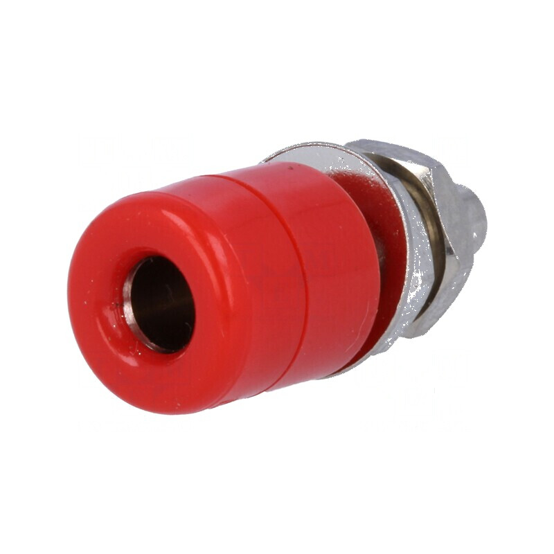 Conector banană 4mm soclu 20A roșu nichelat Ø7,5mm | Electronic-mag.ro | Componente Electronice Conector banană 4mm soclu 20A roșu nichelat Ø7,5mm | Electronic-mag.ro | Componente Electronice