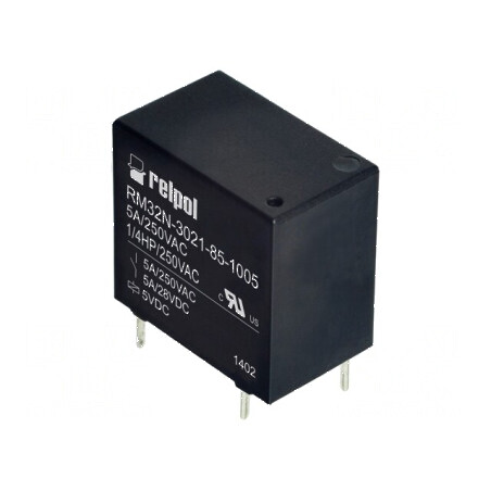 Releu electromagnetic SPST-NO 5VDC 5A 250VAC PCB | Electronic-mag.ro | Componente Electronice