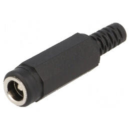 Conector alimentare DC 5,5/2,1mm tată cu manşon lipire | Electronic-mag.ro | Componente Electronice