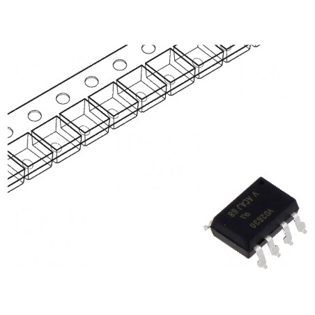 Optocuplor SMD 10Mbps 5,3kV Ch1 OUT SMD8 | Electronic-mag.ro | Componente Electronice