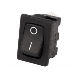 Rocker SPST ON-OFF 10A/250VAC 10A/28VDC negru | Electronic-mag.ro | Componente Electronice