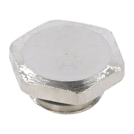 Capac de protecție M12 1,5 IP68 din alamă cu acoperire nichel | Electronic-mag.ro | Componente Electronice