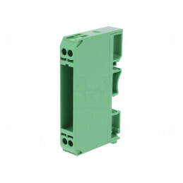 Carcasă policarbonat verde UL94V-0 pentru şină DIN | Electronic-mag.ro | Componente Electronice