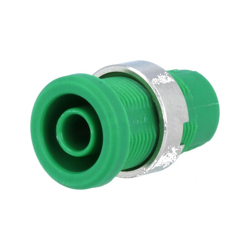 Conector banană 4mm soclu 25A 1kV verde nichelat cu izolație | Electronic-mag.ro | Componente Electronice Conector banană 4mm soclu 25A 1kV verde nichelat cu izolație | Electronic-mag.ro | Componente Electronice