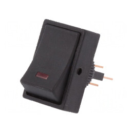 Rocker Switch SPST 2 ON-OFF 25A 12VDC cu LED roşu | Electronic-mag.ro | Componente Electronice
