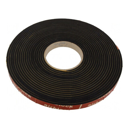 Garnitură EPDM autoadezivă 4mm x 15mm, 10m, neagră | Electronic-mag.ro | Componente Electronice