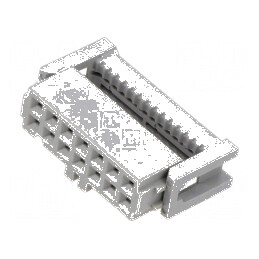 Conector IDC mufă mamă 14 PIN 1,27mm 2,5A pentru cablu-bandă | Electronic-mag.ro | Componente Electronice