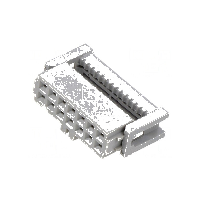 Conector IDC mufă mamă 14 PIN 1,27mm 2,5A pentru cablu-bandă | Electronic-mag.ro | Componente Electronice
