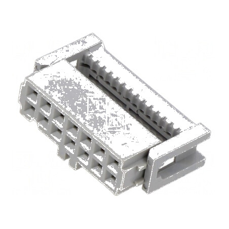 Conector IDC mufă mamă 14 PIN 1,27mm 2,5A pentru cablu-bandă | Electronic-mag.ro | Componente Electronice