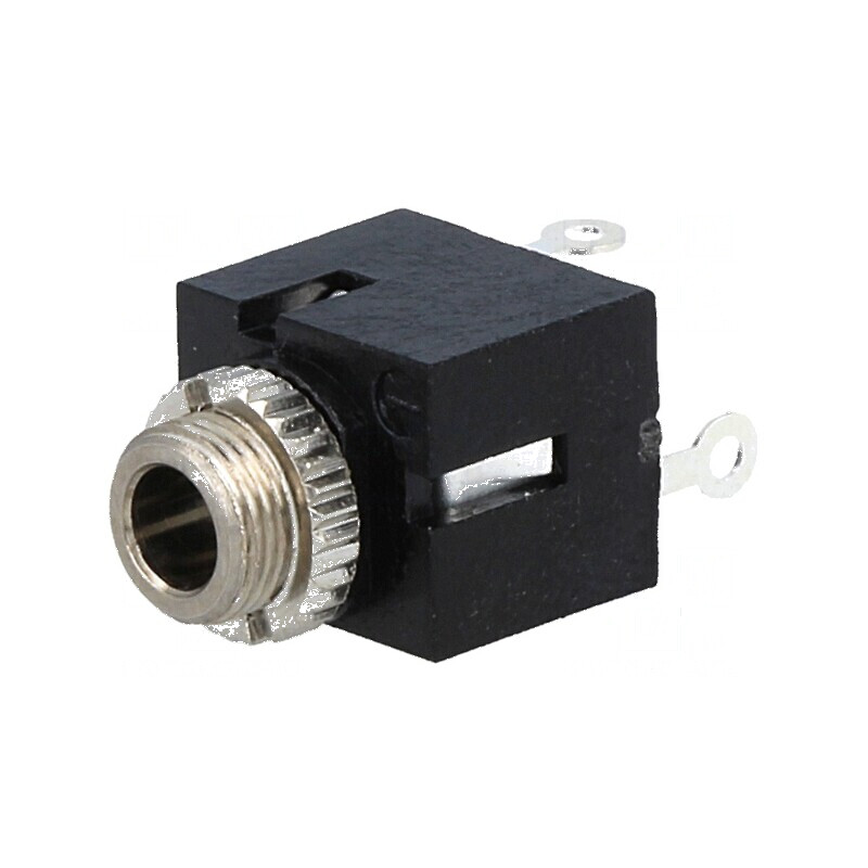 Conector Jack 3,5mm Soclu Mamă Mono Piste 2 Lipire 18,6mm | Electronic-mag.ro | Componente Electronice