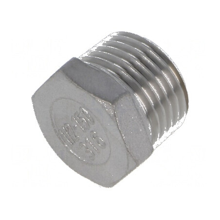 Dop filetat Oţel AISI 316 max. 10bar rezistent la acizi | Electronic-mag.ro | Componente Electronice