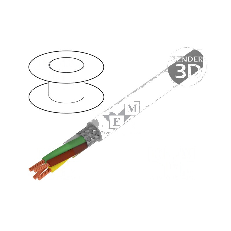 Cablu BiT LiYCY 4x0,75mm2 ecranat cu trestie de cupru | Electronic-mag.ro | Componente Electronice
