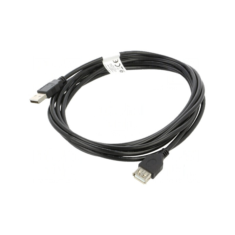 Cablu USB 2.0 A-A 3m negru, mufă aurită | Electronic-mag.ro | Componente Electronice Cablu USB 2.0 A-A 3m negru, mufă aurită | Electronic-mag.ro | Componente Electronice