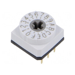 Întrerupător codificare HEX/BCD Poz: 16 THT Rcontact 80mΩ | Electronic-mag.ro | Componente Electronice