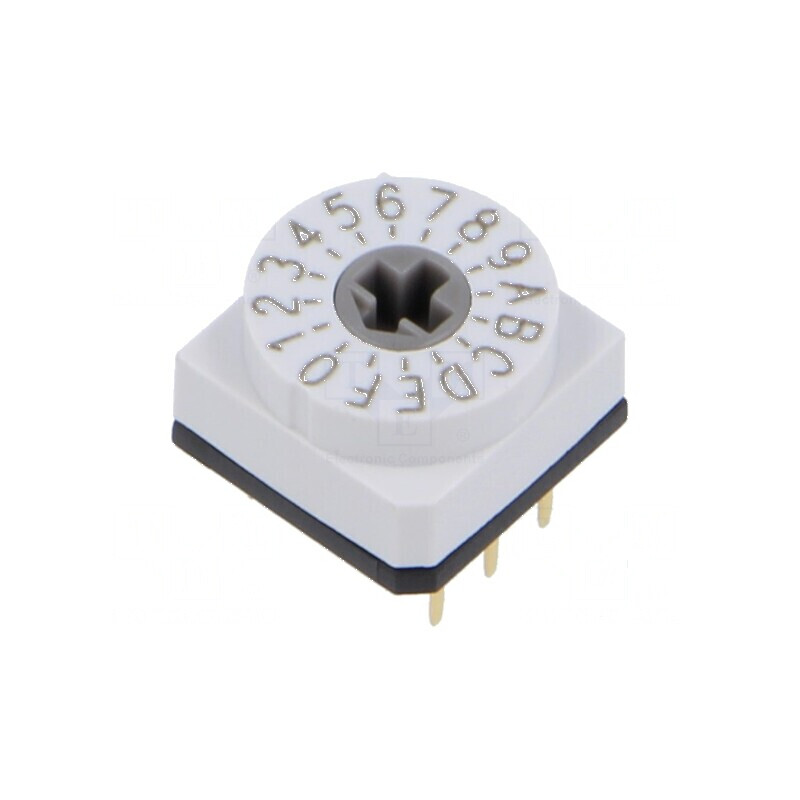 Întrerupător codificare HEX/BCD Poz: 16 THT Rcontact 80mΩ | Electronic-mag.ro | Componente Electronice Întrerupător codificare HEX/BCD Poz: 16 THT Rcontact 80mΩ | Electronic-mag.ro | Componente Electronice