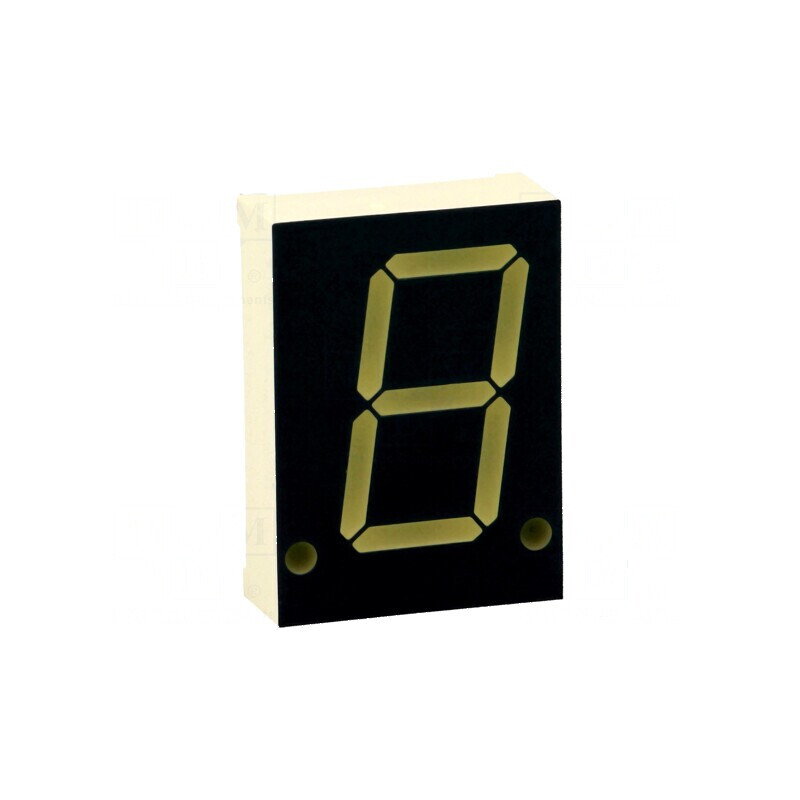 Afișaj LED 7 segmente 20,32mm 0,8 verde anodizat | Electronic-mag.ro | Componente Electronice