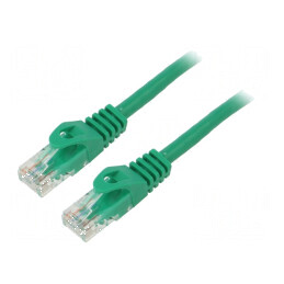 Cablaj patch U/UTP 6 litat CCA PVC verde 3m 26AWG | Electronic-mag.ro | Componente Electronice