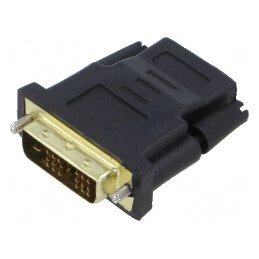 Adaptor HDMI 1.4 DVI-D 18 1 mufă neagră | Electronic-mag.ro | Componente Electronice