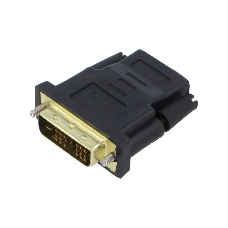 Adaptor HDMI 1.4 DVI-D 18 1 mufă neagră | Electronic-mag.ro | Componente Electronice