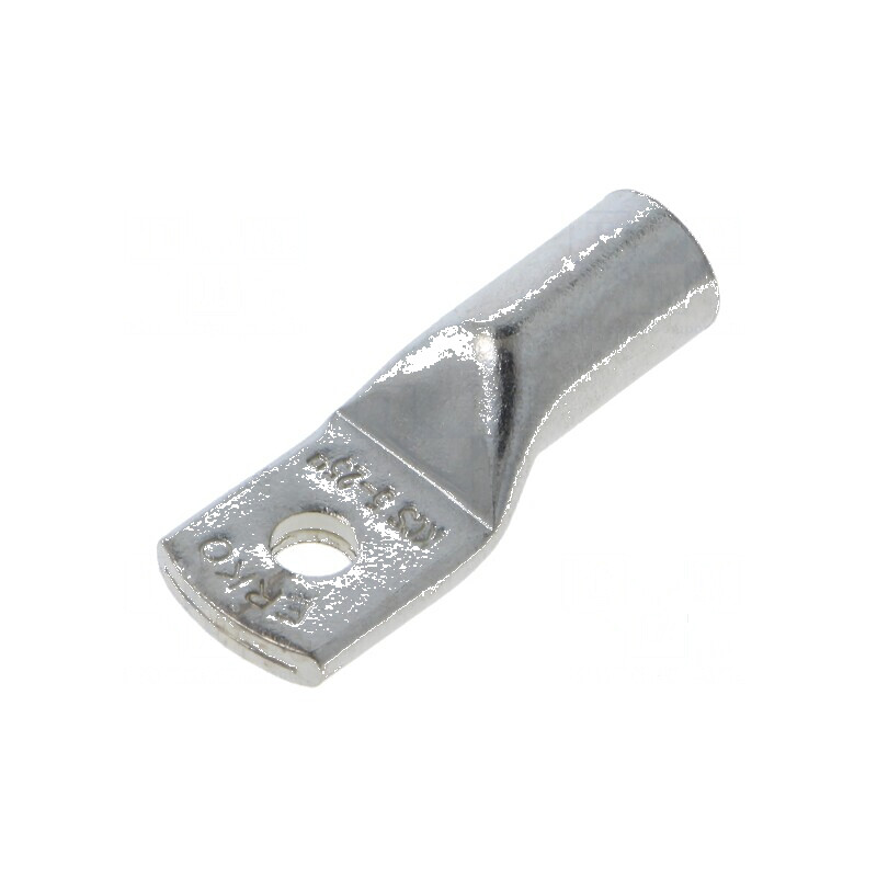 Vârf inelar tubular M5 25mm² crimpat pe cablu cositorit | Electronic-mag.ro | Componente Electronice