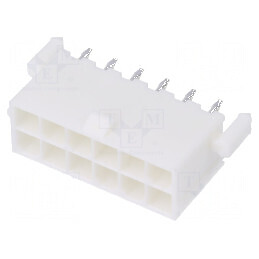 Conector cablu-placă soclu tată Mini-Fit Jr 4,2mm PIN 12 THT | Electronic-mag.ro | Componente Electronice