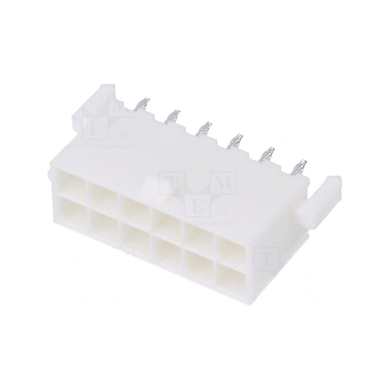 Conector cablu-placă soclu tată Mini-Fit Jr 4,2mm PIN 12 THT | Electronic-mag.ro | Componente Electronice Conector cablu-placă soclu tată Mini-Fit Jr 4,2mm PIN 12 THT | Electronic-mag.ro | Componente Electronice