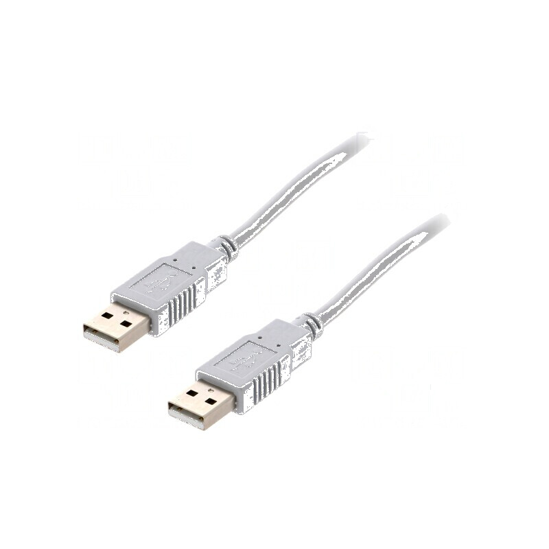 Cablu USB 2.0 A-A 1m gri Fire: Cu | Electronic-mag.ro | Componente Electronice Cablu USB 2.0 A-A 1m gri Fire: Cu | Electronic-mag.ro | Componente Electronice