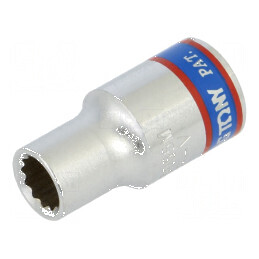 Cap tubular 1/4" 12 puncte 24mm scurtă | Electronic-mag.ro | Componente Electronice