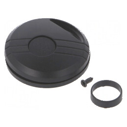 Carcasă pilot Z 13mm mat ABS negru | Electronic-mag.ro | Componente Electronice