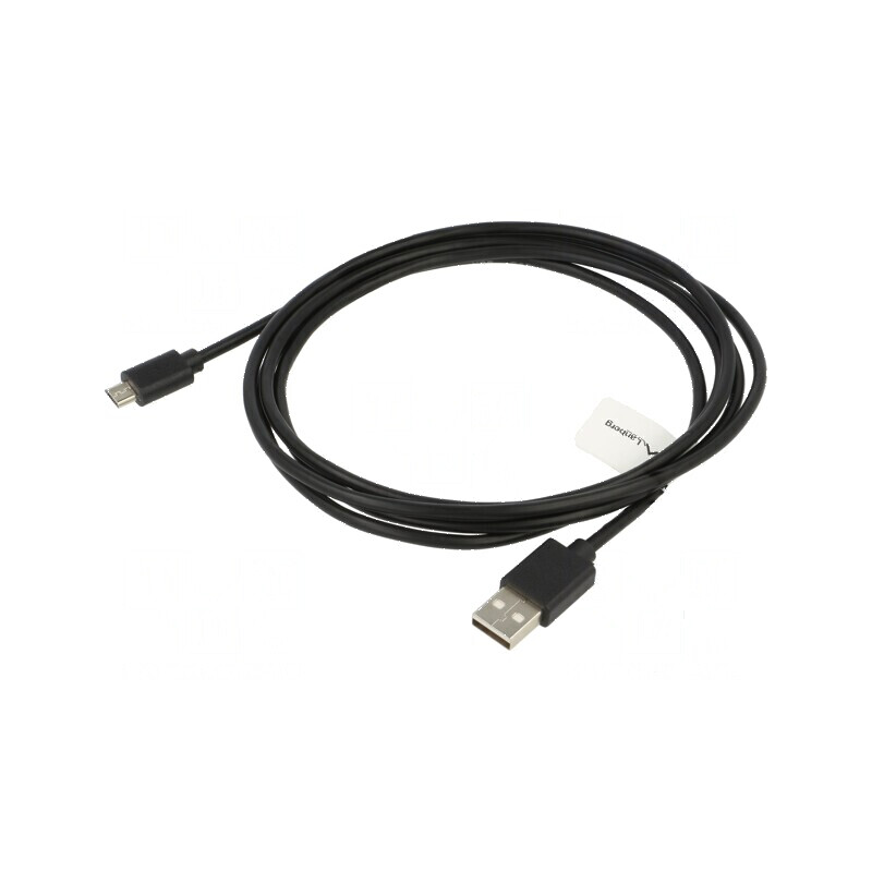 Cablu USB 2.0 A la micro B aurit 1,8m negru | Electronic-mag.ro | Componente Electronice Cablu USB 2.0 A la micro B aurit 1,8m negru | Electronic-mag.ro | Componente Electronice