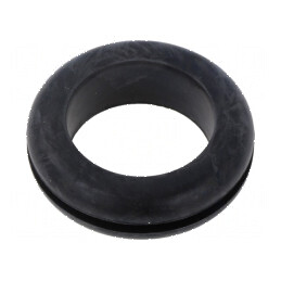 Manșon Ø 40mm, Øorif 31mm, negru, grosime panou max. 3mm | Electronic-mag.ro | Componente Electronice