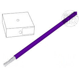 Cablu electric H07V-K 6mm2 PVC violet 100m 450V/750V Clasa 5 | Electronic-mag.ro | Componente Electronice