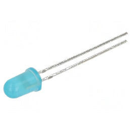 LED 5mm Albastru 15mcd 40° Convex | Electronic-mag.ro | Componente Electronice