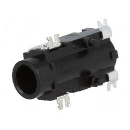 Conector Jack 3,5mm Soclu Mamă Stereo Unghi 90° | Electronic-mag.ro | Componente Electronice