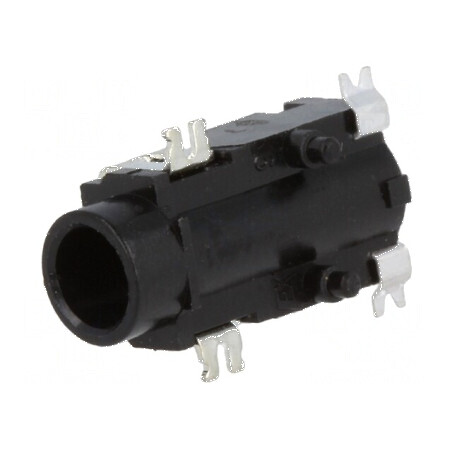Conector Jack 3,5mm Soclu Mamă Stereo Unghi 90° | Electronic-mag.ro | Componente Electronice
