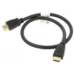 Cablu HDMI 1.4 0,5m negru PVC | Electronic-mag.ro | Componente Electronice