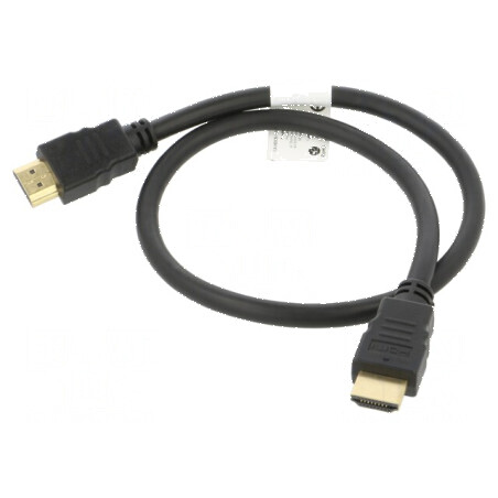 Cablu HDMI 1.4 0,5m negru PVC | Electronic-mag.ro | Componente Electronice