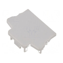 Obturație gri pentru profil LED FASKO | Electronic-mag.ro | Componente Electronice