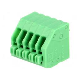 Regletă de conexiuni PCB unghi 45° 2,5mm 5 piste 2A | Electronic-mag.ro | Componente Electronice