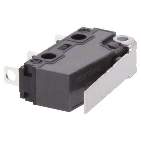 Microîntrerupător SNAP ACTION 5A/250VAC 5A/30VDC cu manetă | Electronic-mag.ro | Componente Electronice