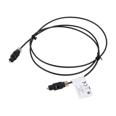 Cablu Toslink 1m negru, mufă pe ambele părţi | Electronic-mag.ro | Componente Electronice