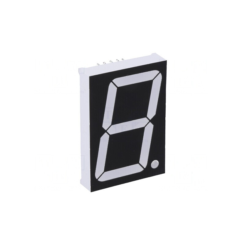 Afișaj LED 7 segmente 38,1mm 1,5 Nr.car: 1 verde 240mcd | Electronic-mag.ro | Componente Electronice