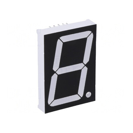 Afișaj LED 7 segmente 38,1mm 1,5 Nr.car: 1 verde 240mcd | Electronic-mag.ro | Componente Electronice