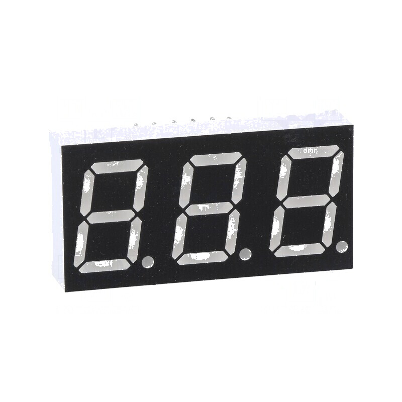 Afișaj LED 7 segmente 14,2mm 0,56 Nr.car: 3 verde 160mcd | Electronic-mag.ro | Componente Electronice Afișaj LED 7 segmente 14,2mm 0,56 Nr.car: 3 verde 160mcd | Electronic-mag.ro | Componente Electronice