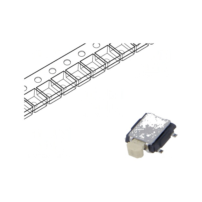 Microîntrerupător TACT SPST-NO 0,05A/12VDC SMT | Electronic-mag.ro | Componente Electronice