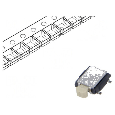 Microîntrerupător TACT SPST-NO 0,05A/12VDC SMT | Electronic-mag.ro | Componente Electronice