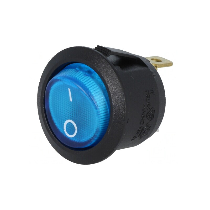 Rocker SPST 2 ON-OFF 10A/250VAC Albastru cu Neon | Electronic-mag.ro | Componente Electronice Rocker SPST 2 ON-OFF 10A/250VAC Albastru cu Neon | Electronic-mag.ro | Componente Electronice
